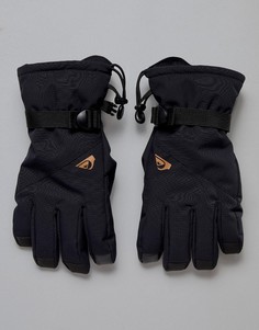 Черные лыжные перчатки Quiksilver Mission - Черный