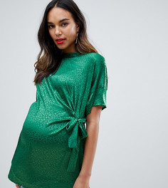 Блузка с узлом Mamalicious maternity - Зеленый Mama.Licious