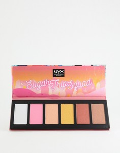 Палитра хайлайтеров NYX Professional Makeup Sugar Trip Squad - Бесцветный
