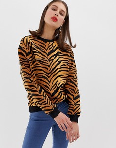 Свитшот с тигровым принтом ASOS DESIGN - Мульти