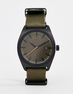 Черные часы с парусиновым ремешком Adidas Z09 Process - Черный
