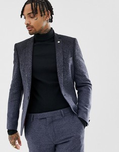 Приталенный пиджак с эффектом омбре Twisted Tailor - Синий