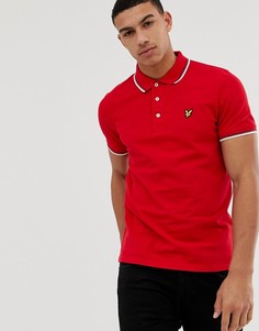 Красное поло с контрастной отделкой Lyle & Scott - Красный