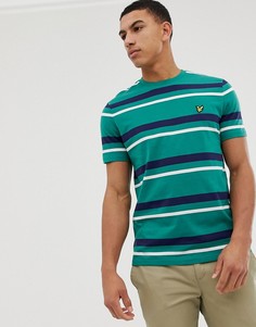 Зеленая футболка в полоску Lyle & Scott - Зеленый