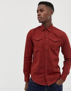 Рубашка классического кроя в стиле вестерн Scotch & Soda - Красный