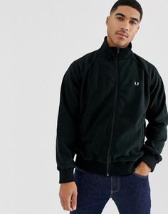 Черная флисовая куртка на молнии Fred Perry - Черный