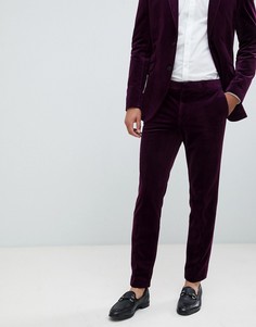 Узкие премиум-брюки из бархата Jack & Jones - Фиолетовый