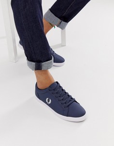 Темно-синие кроссовки Fred Perry - Темно-синий
