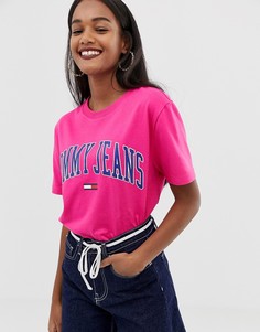 Футболка с логотипом Tommy Jeans - Розовый