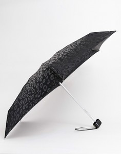 Зонт с леопардовым принтом Fulton luxury - Черный