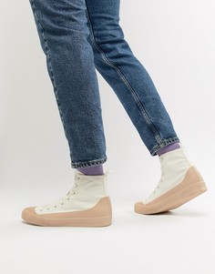 Белые кеды на шнуровке с прорезиненными вставками ASOS DESIGN - Белый