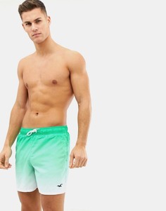 Шорты для плавания с эффектом омбре Hollister - Зеленый