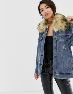 Джинсовая oversize-куртка Blank NYC Group Love - Синий