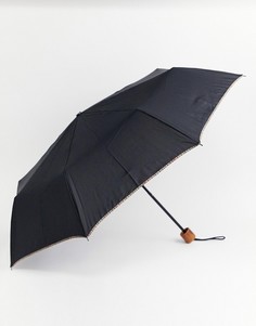Черный телескопический зонт Paul Smith - Черный