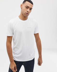 Белая футболка с логотипом на груди Ted Baker - Белый