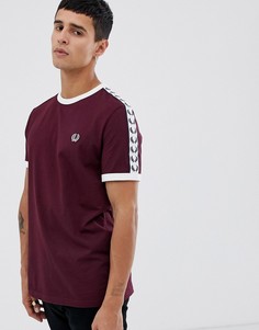 Бордовая футболка Fred Perry Sports Authentic - Красный