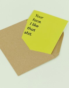 Валентинка Ohh Deer I like your face - Мульти