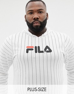 Белый лонгслив с капюшоном Fila Black - Белый