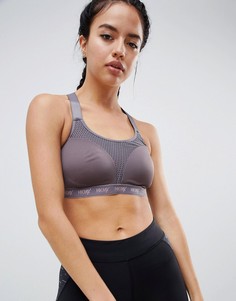 Серый спортивный уплотненный бюстгальтер Hunkemoller - Серый