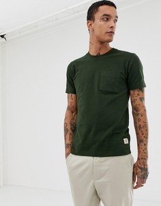 Зеленая футболка с карманом Nudie Jeans Co Kurt - Зеленый