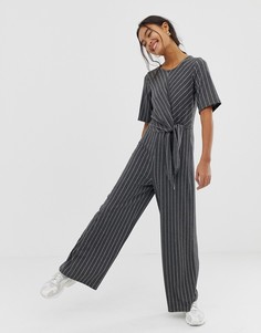 Комбинезон в полоску с завязкой сбоку ASOS DESIGN - Мульти