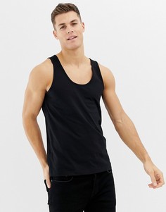 Черная майка из органического хлопка ASOS DESIGN - Черный