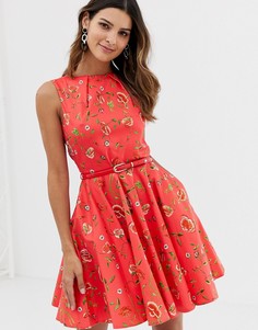 Платье с поясом Closet - Мульти