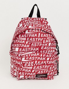 Рюкзак объемом 24 литра со сплошным принтом логотипа Eastpak Padded PakR - Красный