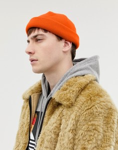 Оранжевая шапка-бини ASOS DESIGN - Оранжевый