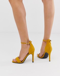 Темно-желтые босоножки на каблуке-шпильке New Look - Желтый