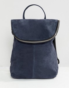 Замшевый рюкзак ASOS DESIGN - Темно-синий