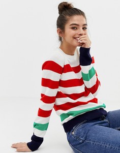 Джемпер с контрастными полосками Brave Soul tuscany - Белый