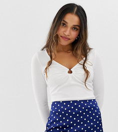 Белый лонгслив Miss Selfridge Petite - Белый