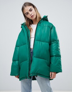 Дутая куртка бойфренда ASOS DESIGN - Зеленый