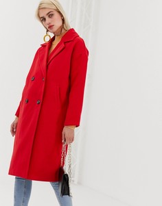 Двубортное пальто Vero Moda - Красный