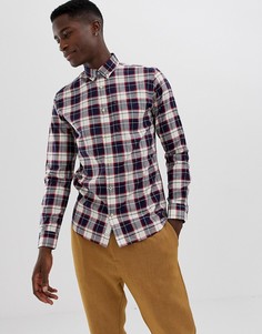 Приталенная рубашка в клетку Jack & Jones Premium - Красный