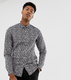Строгая рубашка стандартного кроя с цветочным принтом ASOS DESIGN Tall - Мульти