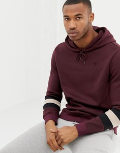 Худи темно-красного цвета с рукавами колор блок River Island - Красный