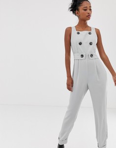 Комбинезон на пуговицах ASOS DESIGN - Серый