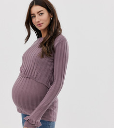 Вязаный топ Mamalicious - Розовый Mama.Licious