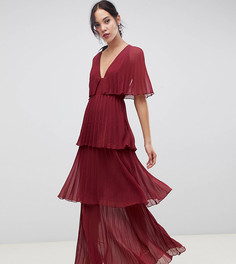 Ярусное платье макси с легкими складками ASOS DESIGN Tall - Мульти