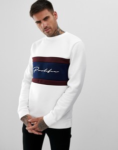 Белый свитшот с надписью prolific River Island - Белый