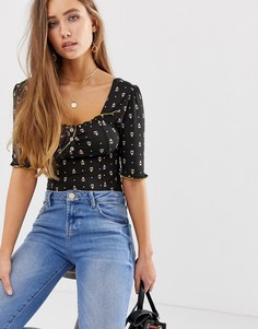 Топ Free Рeople Вosanova - Черный