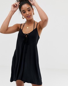 Пляжное трикотажное платье Dorina - Черный