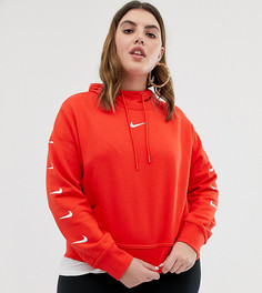 Худи красного цвета с логотипами-галочками Nike Plus эксклюзивно для Asos - Красный