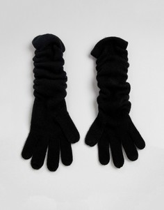 Мягкие длинные перчатки ASOS DESIGN - Черный