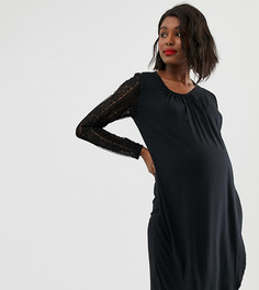 Платье для кормления с кружевом Mamalicious - Зеленый Mama.Licious