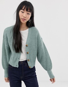 Кардиган с пышными рукавами на манжете ASOS DESIGN - Синий