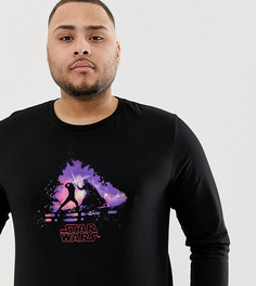 Лонгслив с принтом Star Wars ASOS DESIGN Plus - Черный