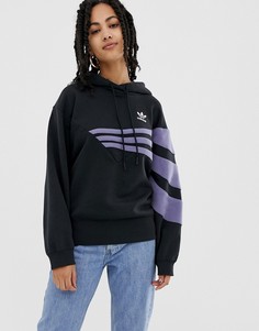 Черный худи adidas Originals Linear - Черный